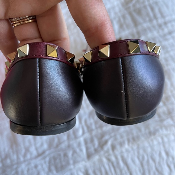 Valentino rockstud flats 37.5 - Picture 5 of 6